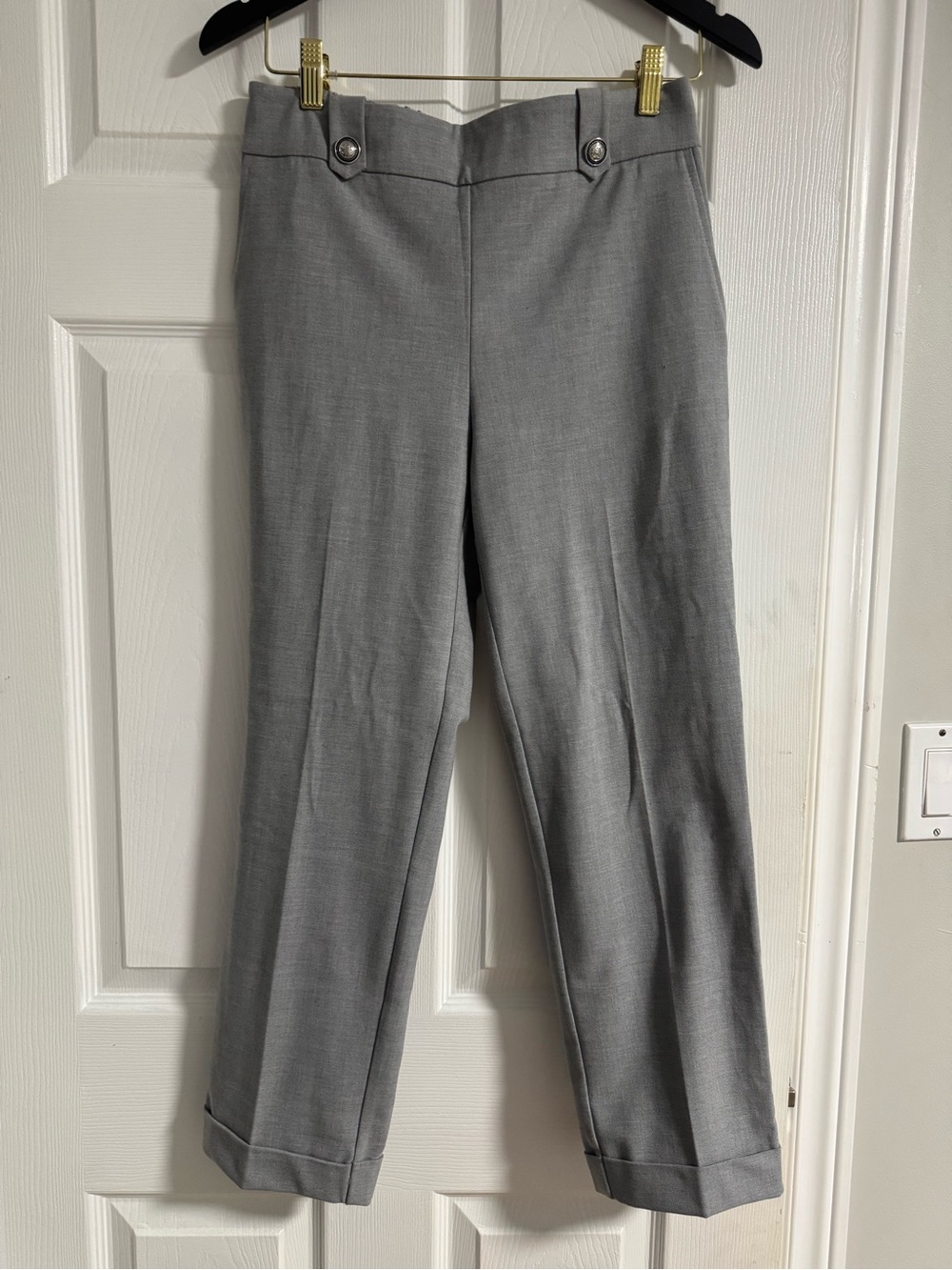 Rachel Zoe Light Gray Elastic Waist Pants